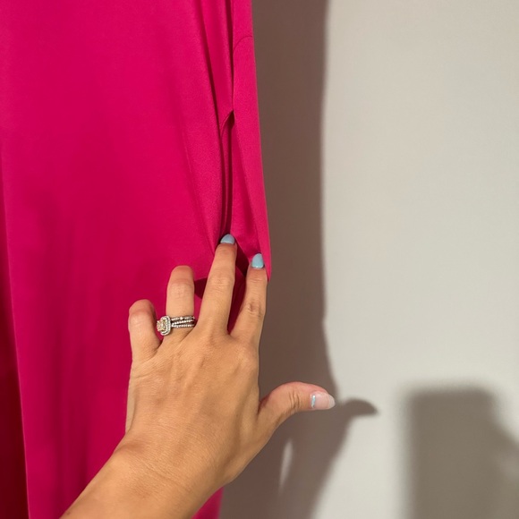 ENTRO Super soft Large Maxi dress.  pockets. Like New Condition. Hot pink. Beach - Picture 5 of 5